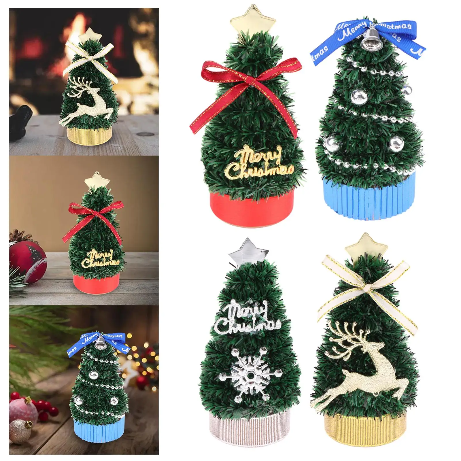 1:12 Scale Dollhouse Christmas Trees Scene Pretend Toys Dollhouse Decoration DIY Crafts for Age 4~Kids Girls Boys Children