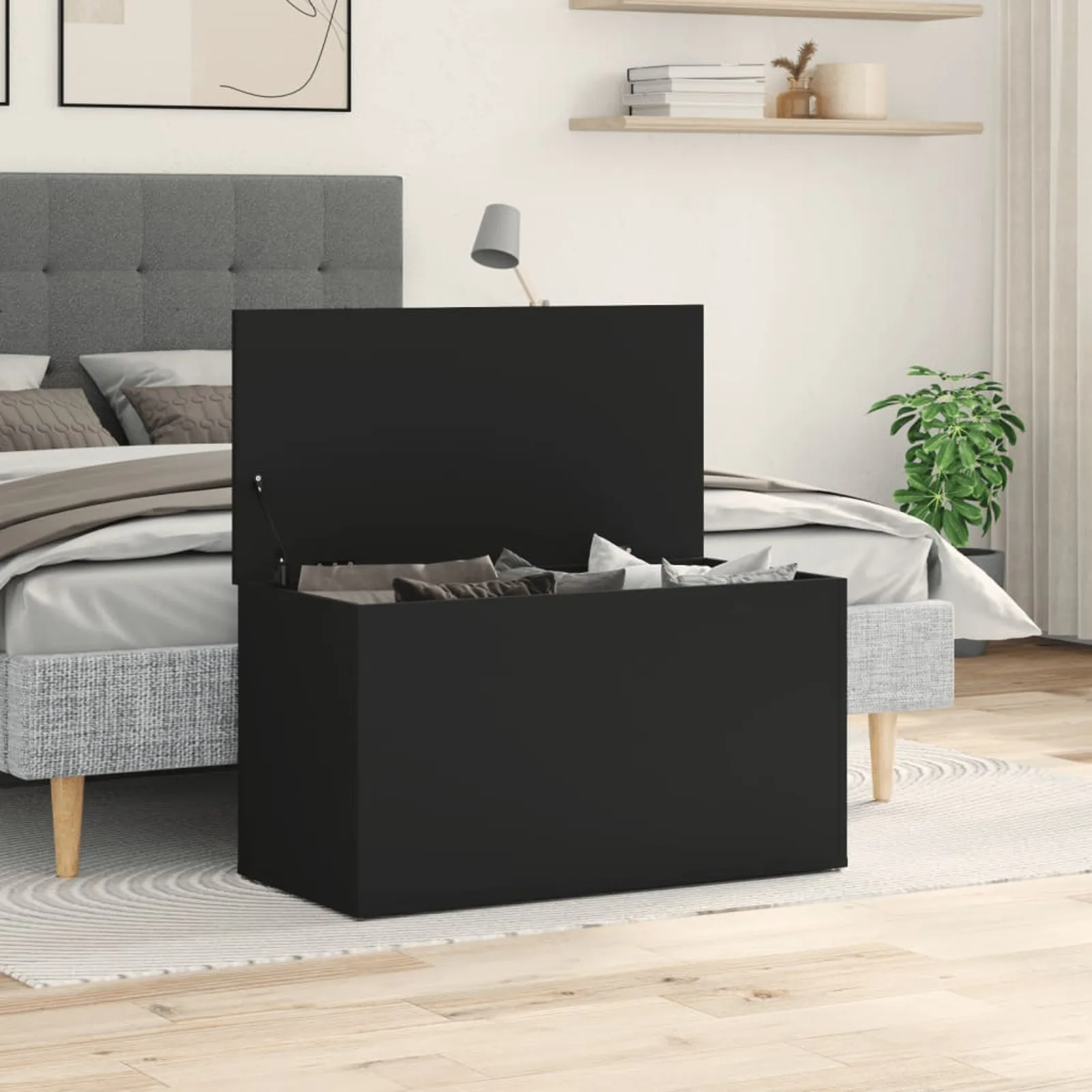 Storage Chest Storage Box Organizers and Storage Coffee Table Couch Table Side Table Home Deco 84x42x46 cm Engineered Wood