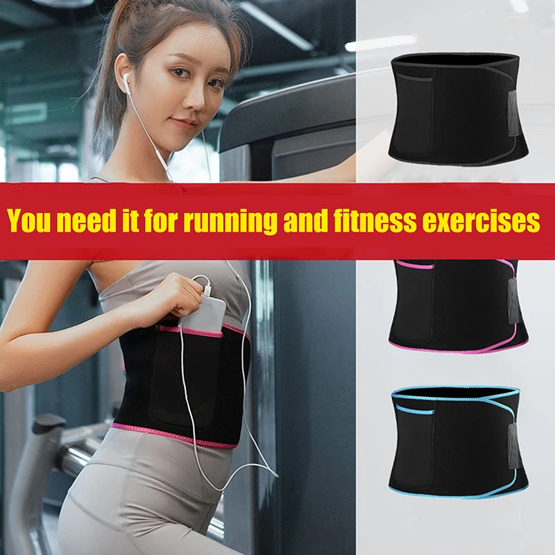 

Sports Sweaty Belt Body Shaping Running Fat Burning Yoga Belt Waist Protection Sweaty Fitness Belt Sweating Belt