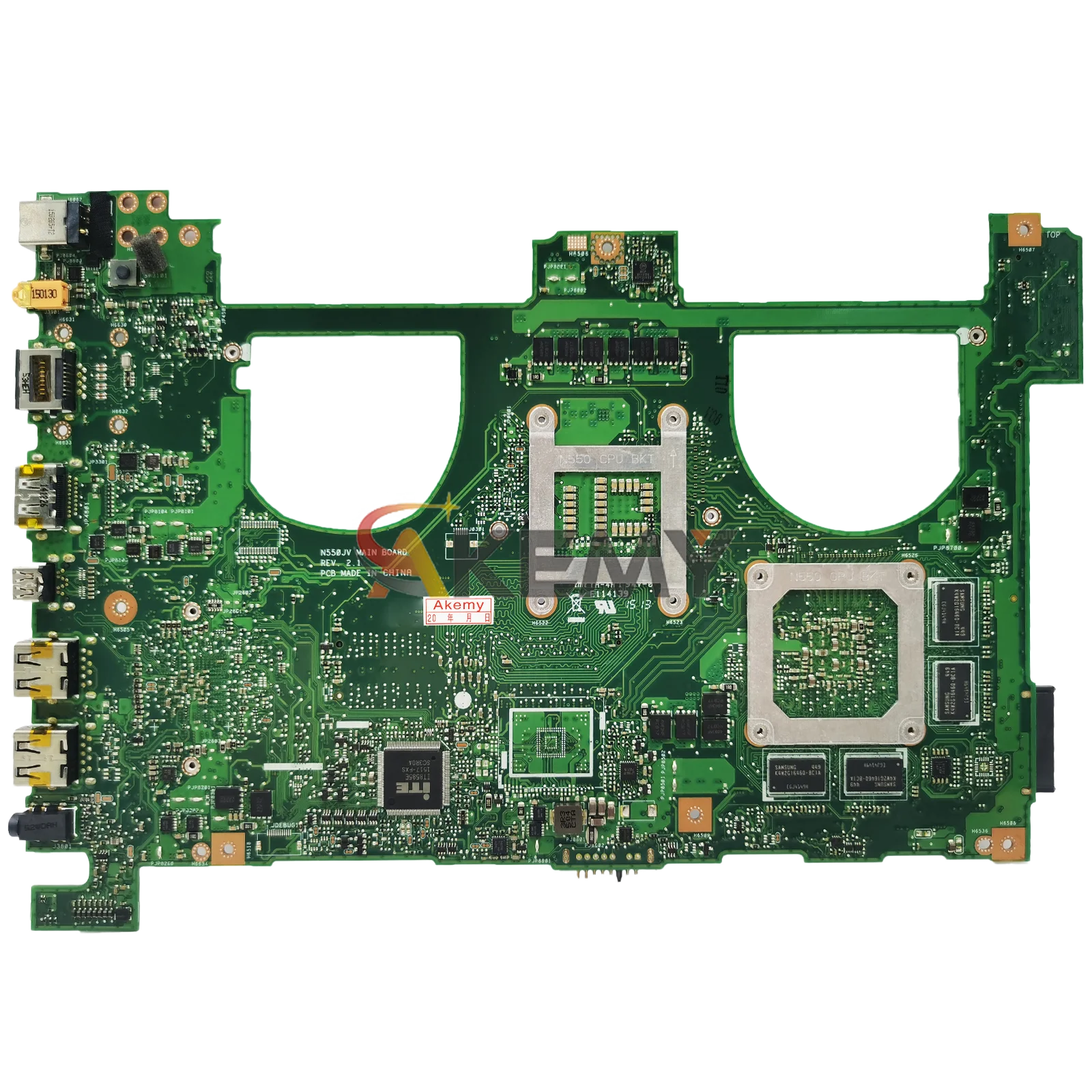 N550JV Laptop Motherboard For ASUS ROG N550JV N550J N550JK N550JX G550J Notebook Mainboard With i3 i5 i7 CPU 100% tests OK stk