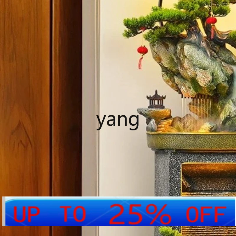 

lmm rockery flowing water ornament feng shui wheel lucky living room office humidifier alpine fountain landing