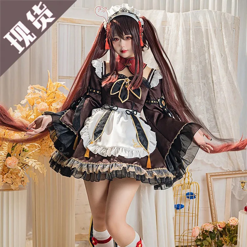 

Ху Тао Косплей Костюм Хэллоуин Рождественский Фестиваль Вечеринка Comic Con Аниме Игра