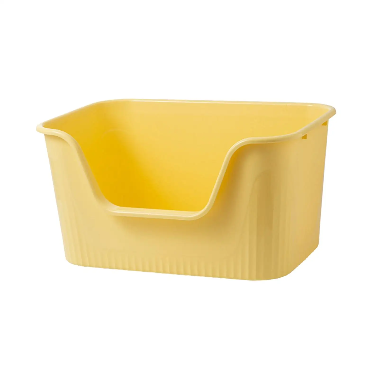 

Open Top Pet Litter Tray Cat Litter Container Splashproof Portable Cat Litter Box High Sided for Indoor Cats Easy to Clean