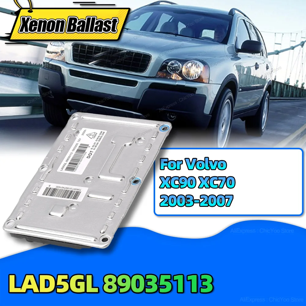 Xenon Ballast HID Headlight LAD5GL 89035113 Control Unit Module 30674786 For Volvo XC90 XC70 2003 2004 2005 2006 2007