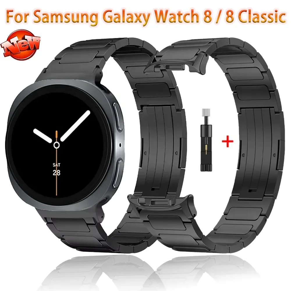Titan-Metallarmband für Samsung Galaxy Watch 8 40mm 44mm 8 Classic 46mm Armband Samsung Galaxy Watch Ultra 2025 47mm Gurt