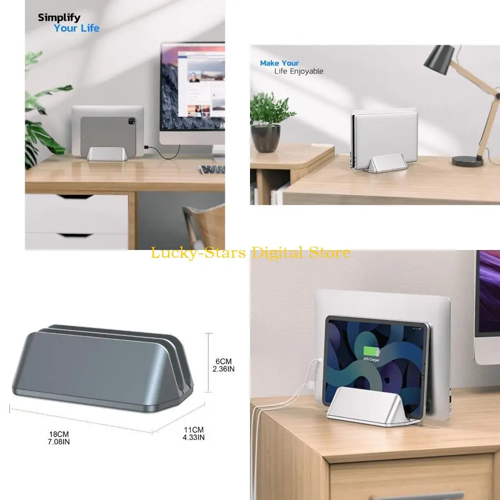 

T3EE Gaming Laptops Support Bracket Adjustable 2 in 1 Design Space-Saving Holder