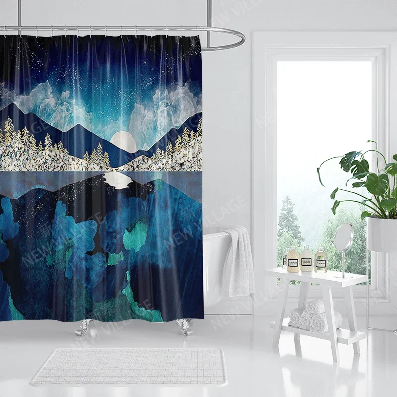 Waterproof fabric shower curtains Bathroom curtain accessories Bath curtain for shower 180x200cm 240*200 anime boho decoration