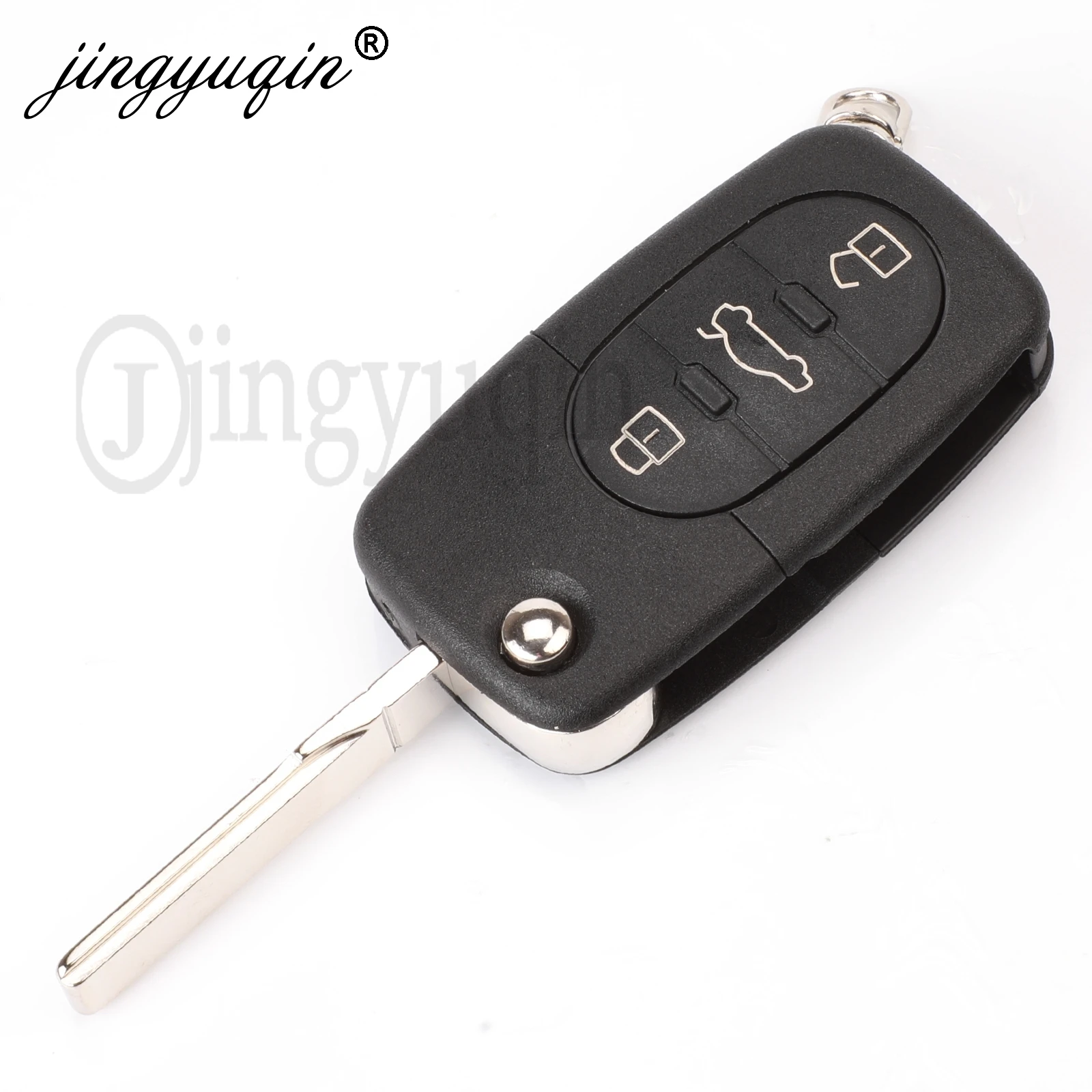 jingyuqin 10pcs 433Mhz 3 ButtonCar Remote Key for AUDI A3 A4 A6 A8 RS4 TT Allroad Quttro 1994 - 2004 4D0 837 231 A / 4D0837231A