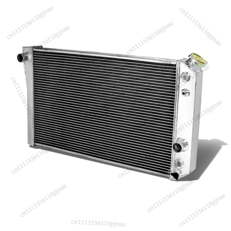 3 Row Aluminum Radiator for 1982-1987 Chevrolet Corvette C4 Chevy S10 Blazer V8 Conversion Cooling System Replacement Parts