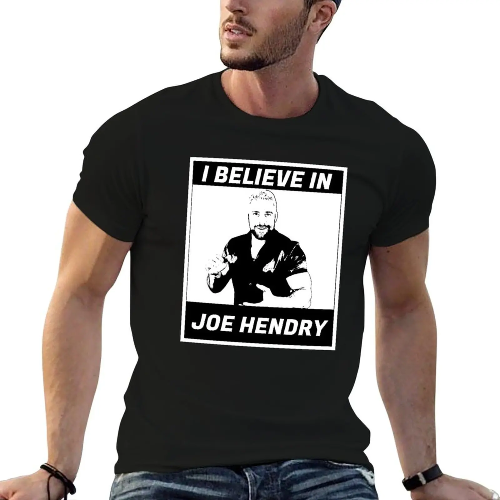 

in Joe Hendry pack white believe I shirt t man black cotton T-Shirt man shirts cotton for t