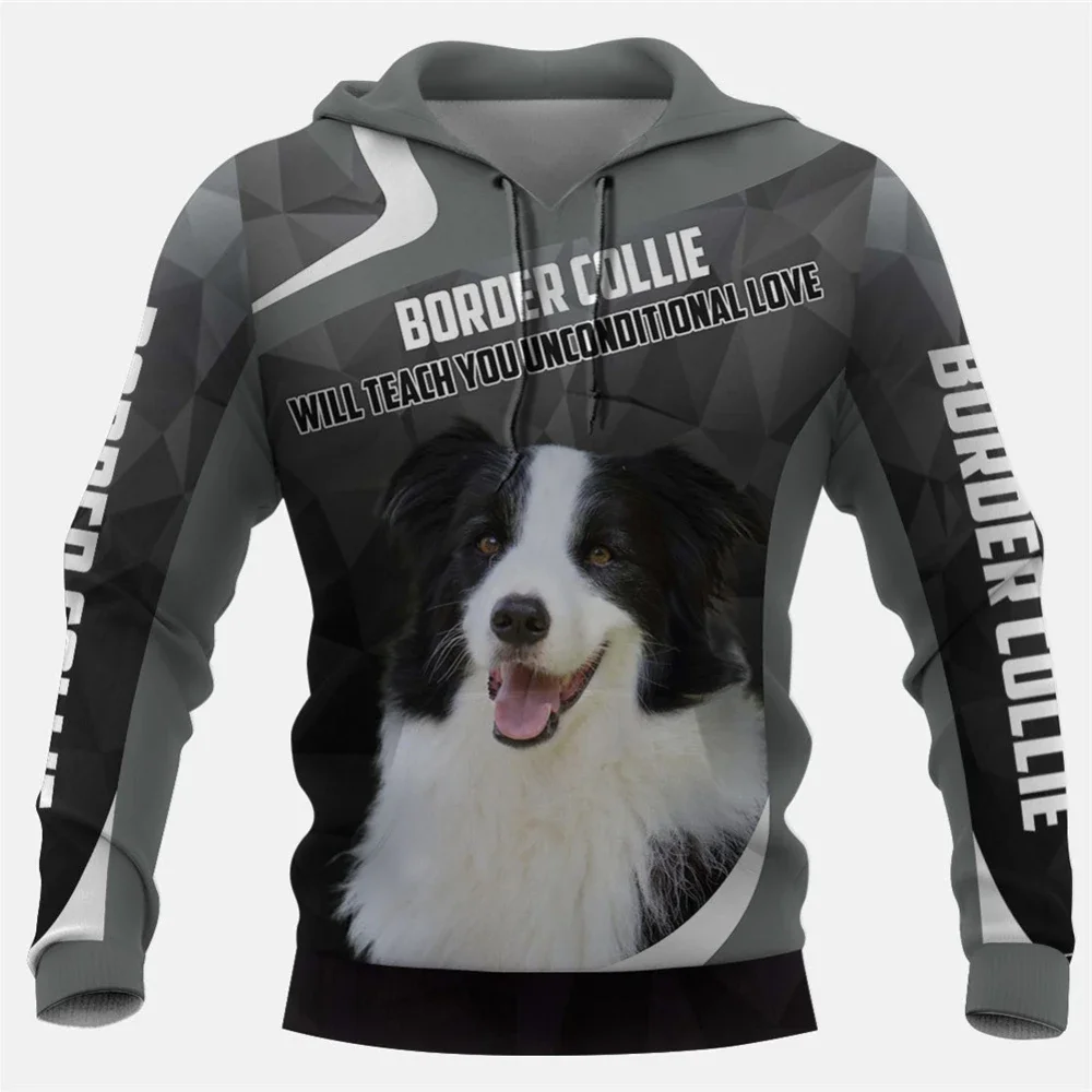 

HX Border Collie толстовки с 3D графикой и животными, серая толстовка с капюшоном для собак, забавные толстовки с мопсами, модная спортивная одежда для домашних животных, собак, дропшиппинг