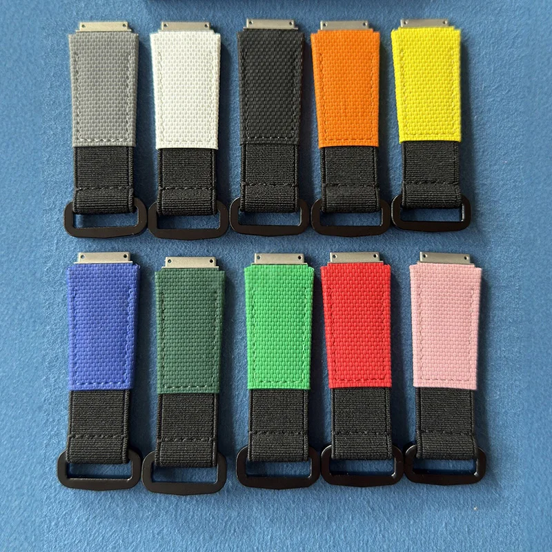 Customized Elastic Nylon + FKM Rubber Watch Strap for Richard Mille Watchband RM011 RM030 RM005 RM035 RM055 RM35-01 Bracelet