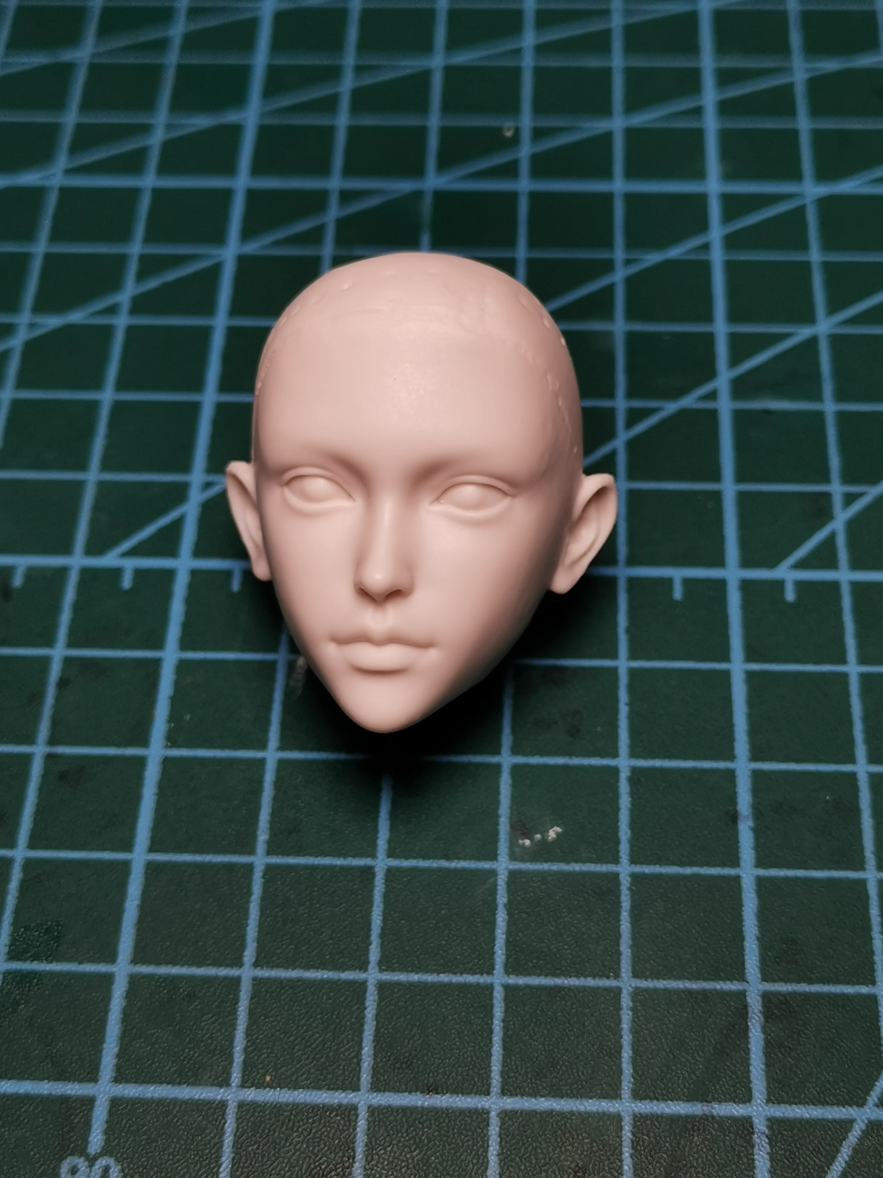 

1/6 Scale Girl Beauty Unpainted Head Model Sculpt for 12''Figures Bodies DIY Accessories