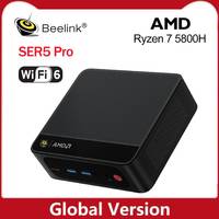 New Beelink Mini PC SER5 Pro AMD Ryzen 7 5800H DDR4 16G 32G 500GB 1TB NVME SSD WiFi 6 BT5.2 Desktop Gaming Computer Dual Fan