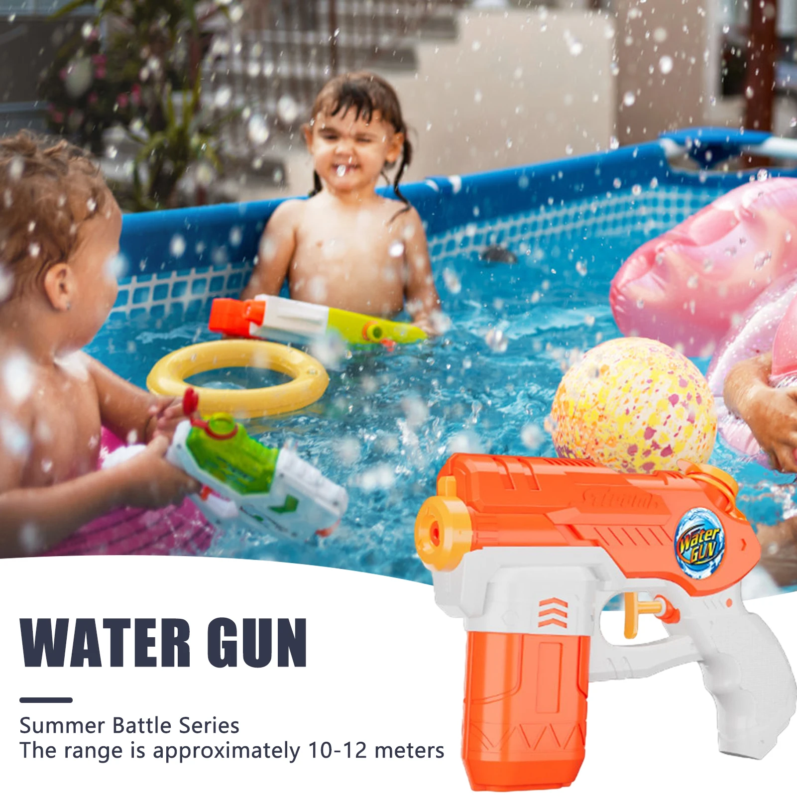 Fun Spray Hand-held  Water Gun Toy Creative Water Gun Outdoor Water Play Toy for Children Birthday Presents