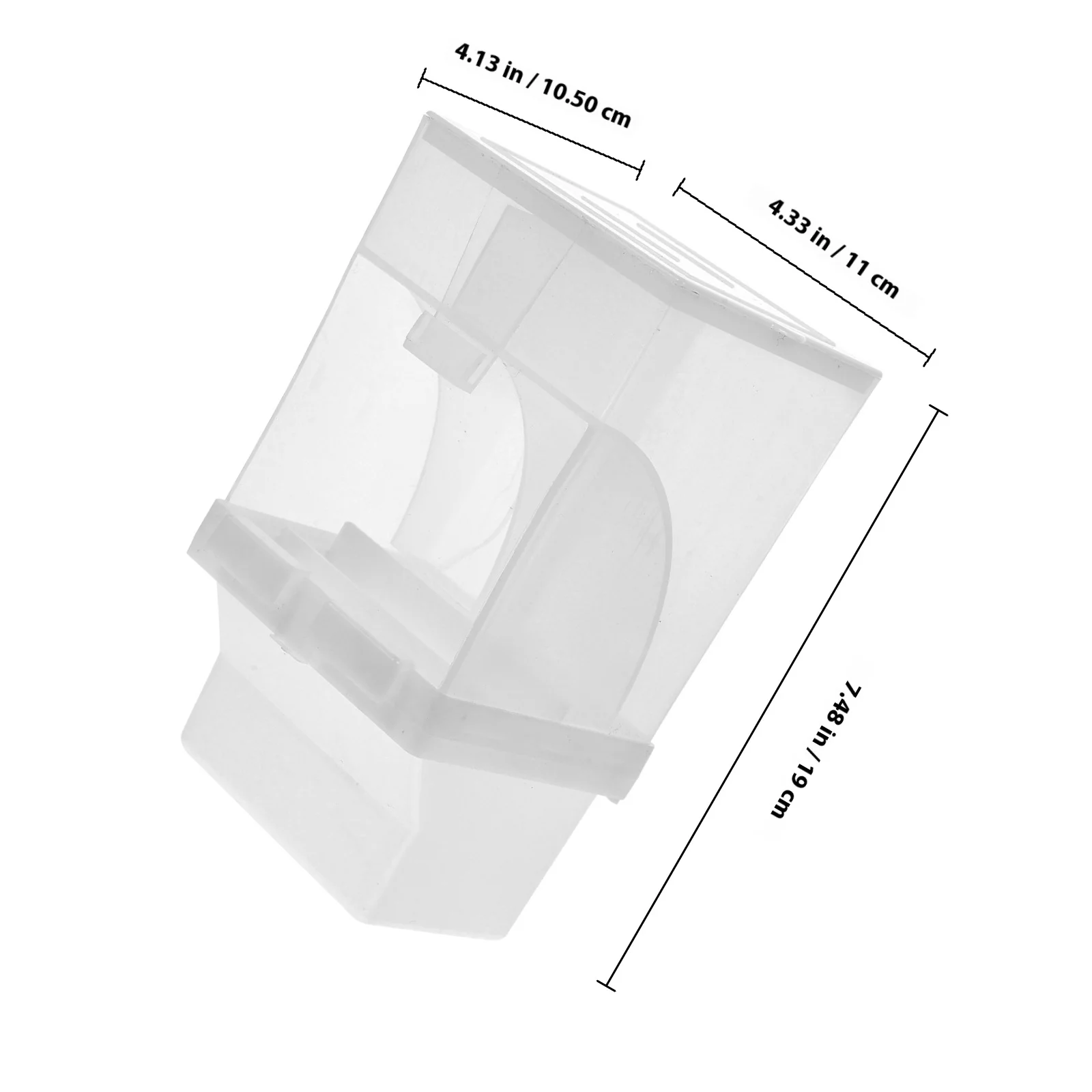 2 pcs Automatic Feeder 440Ml Pp Abs Material Easy Clean Removable For Bird Hamster Rabbit Squirrel Portable Parrot Feeding Cup