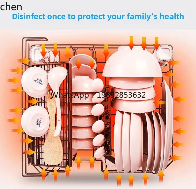 Dishwasher Automatic Household Embedded Sterilization Disinfection Drying Integrated Dish Brushing Machine