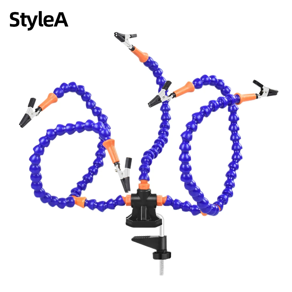 

Держатель для пайки с 3-кратным увеличением и LED-подсветкой, вспомогательный настольный регулируемый зажим для ремонта электроники/пайки/DIY