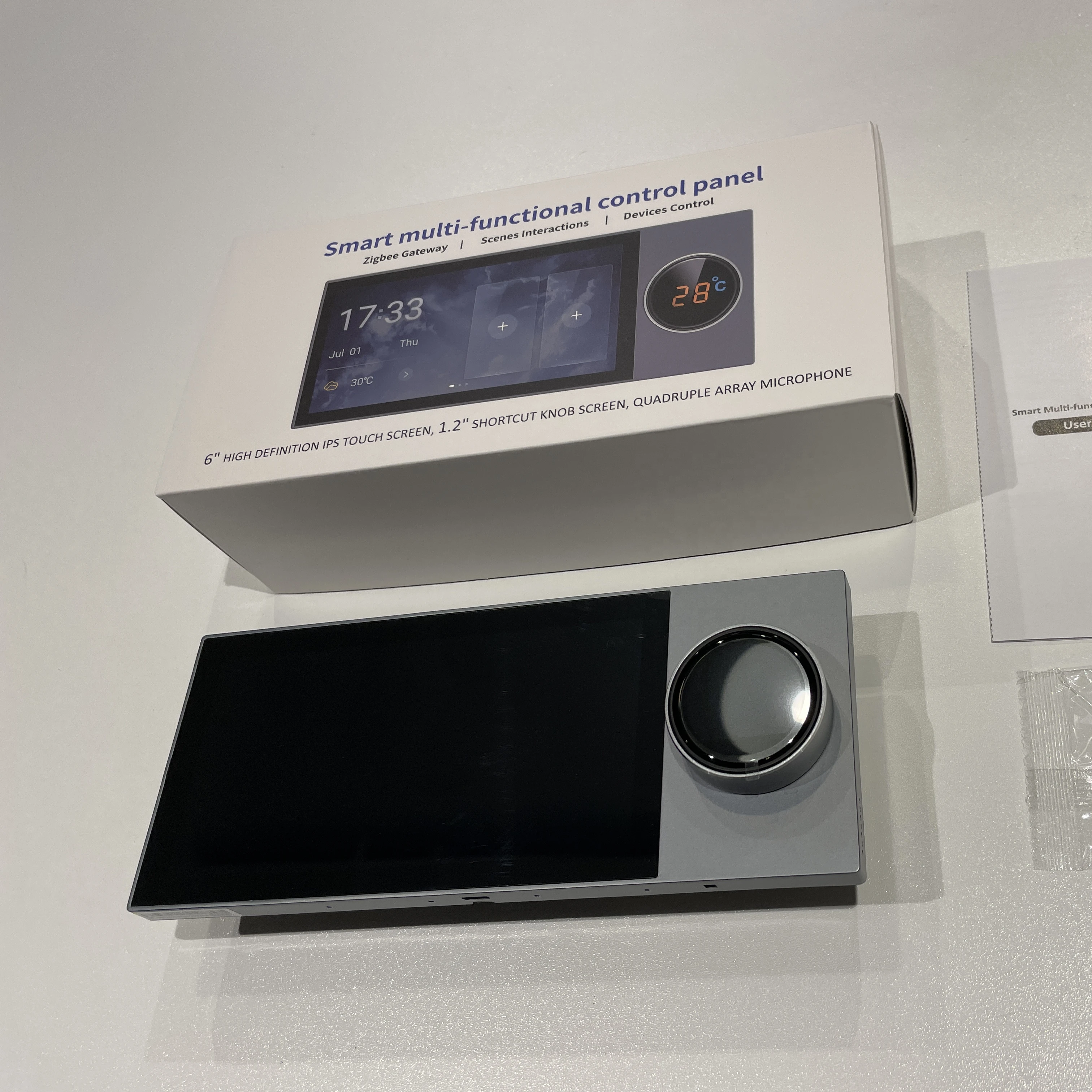 Tuya Wifi Smart Digital Smart Home Control Panel Gateway 6 ''Hd Lcd Display Zigbee Smart Home Management