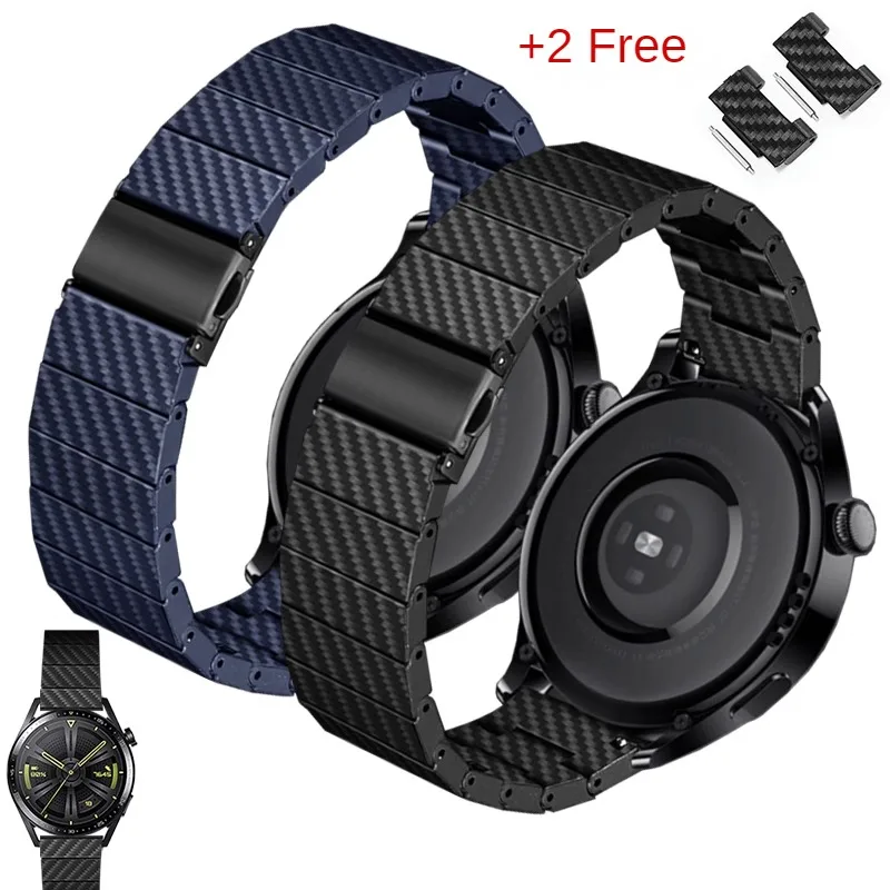 Carbon Fiber Watch With Adaptation Watch 4 3/GT2 Pro Extraordinary Large/Glory Watch 2 Series Nylon Bracelet With 20/22mm