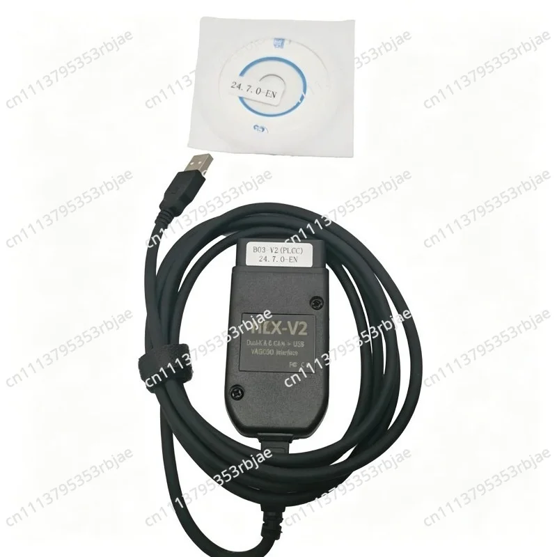 For Newest VCDS 25.3 VAG Scanner Tool Cable OBD2 Diagnostic HEX V2 Wesheu VCDS VAG COM Support cars for VW  for Seat for Skoda