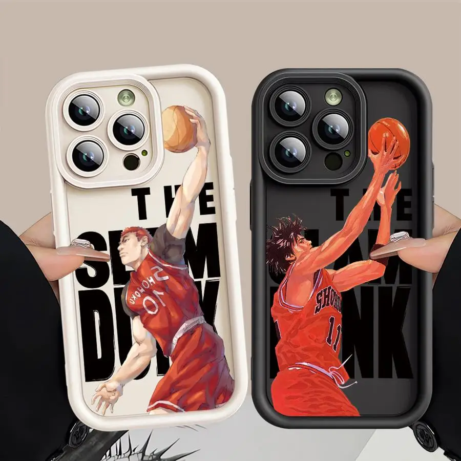 Japan Comic Slam Dunk Cover Phone Case for Apple iPhone 13 15 16 Pro Max 14 13 Pro 11 12 14Plus 15Plus Soft TPU