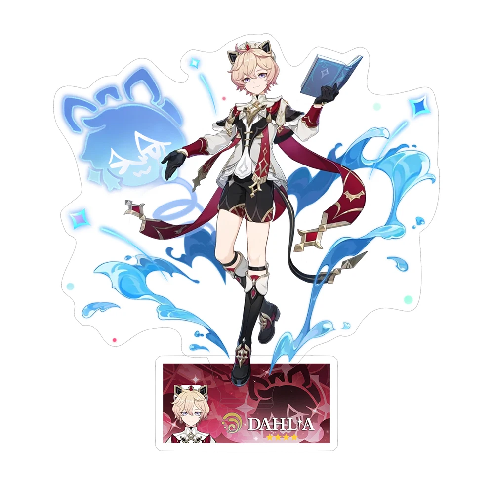 Odette Nicole Columbina Arlecchino Anime Genshin Impact Acryl-Modell Furina Mavuika Sammlerstück Desktop-Dekoration Schlüsselanhänger Geschenk