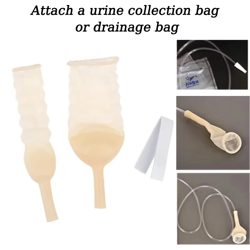 

1PC Male External Catheter Medical Sterilized latex catheter urine collector