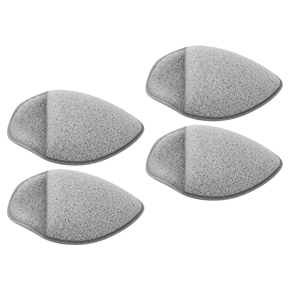 4pcs Facial Soft Pu Reusable Exfoliating Face Scrubber Gentle Sensitive Skin Deep Cleansing Makeup Remover Sponge