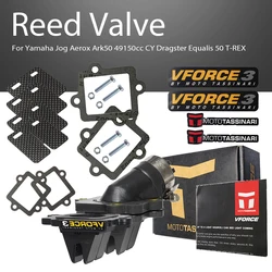 Motorcycle Intake Carbon Fiber Reed Valve A352 V352A Vforce 3 For Yamaha Jog Aerox Ark50 49150cc CY Dragster Equalis 50 T-REX