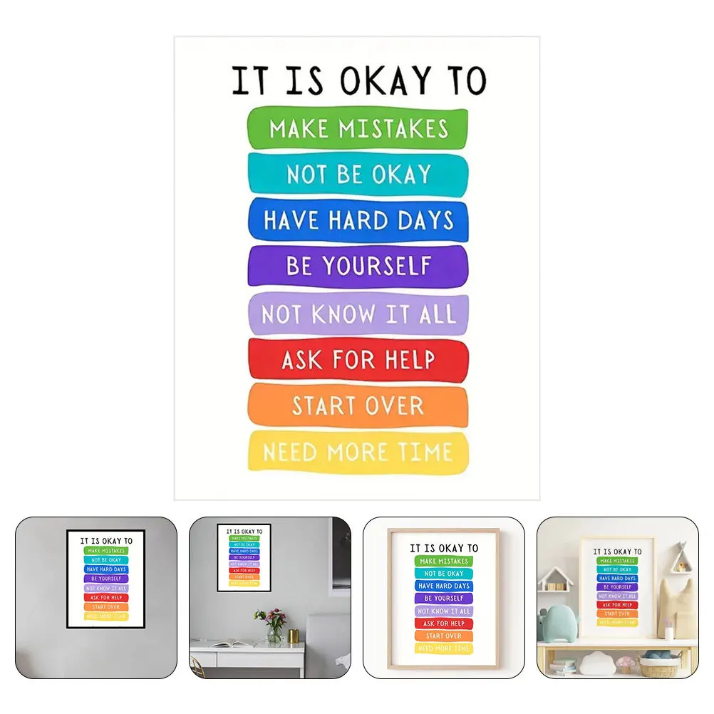 

Classroom Posters Wall Art Motivational Poster Decor For Office Home Nursery Study Inspirational Wall Pictures Paper