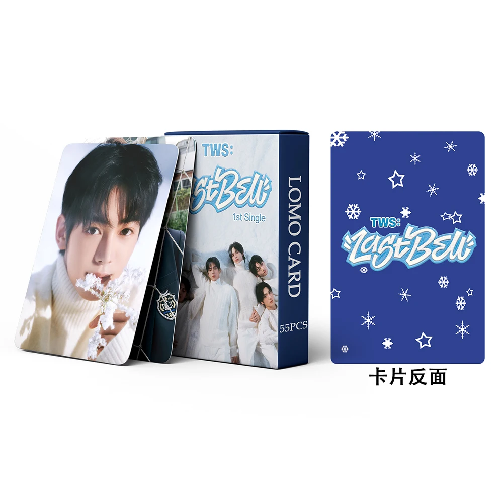 55pcs/set Kpop TWS Sparkling Blue Photocards LOMO Cards New Album Photocards Card photo Poster fan gift