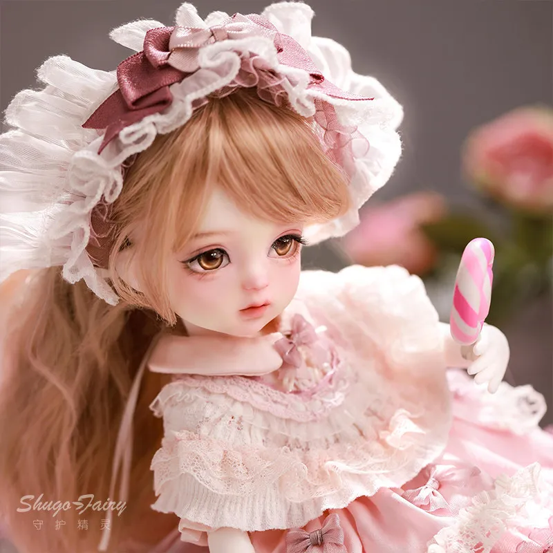 Zespunts Bjd Girl Yomi Qiuqiu is schattig en zoet met een duizend gouden stijl makeover gezamenlijke SD-pop als trendy cadeau