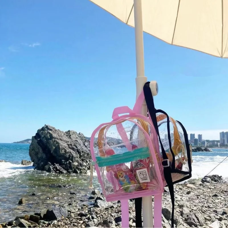 Transparent Crystal Backpack Kindergarten Swimming Bag PVC Waterproof Beach Bags Jelly Bag Kids Backpacks Mother Kids Bags Sac