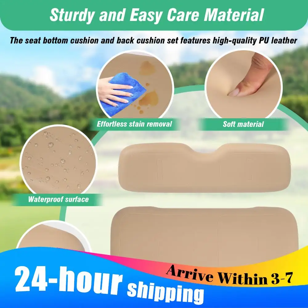 

Golf Cart Front Seat Cushion Front Seat Back and Seat Bottom Cushion Assembly Golf Cart Front Cushion Set for EZGO Medalist TXT