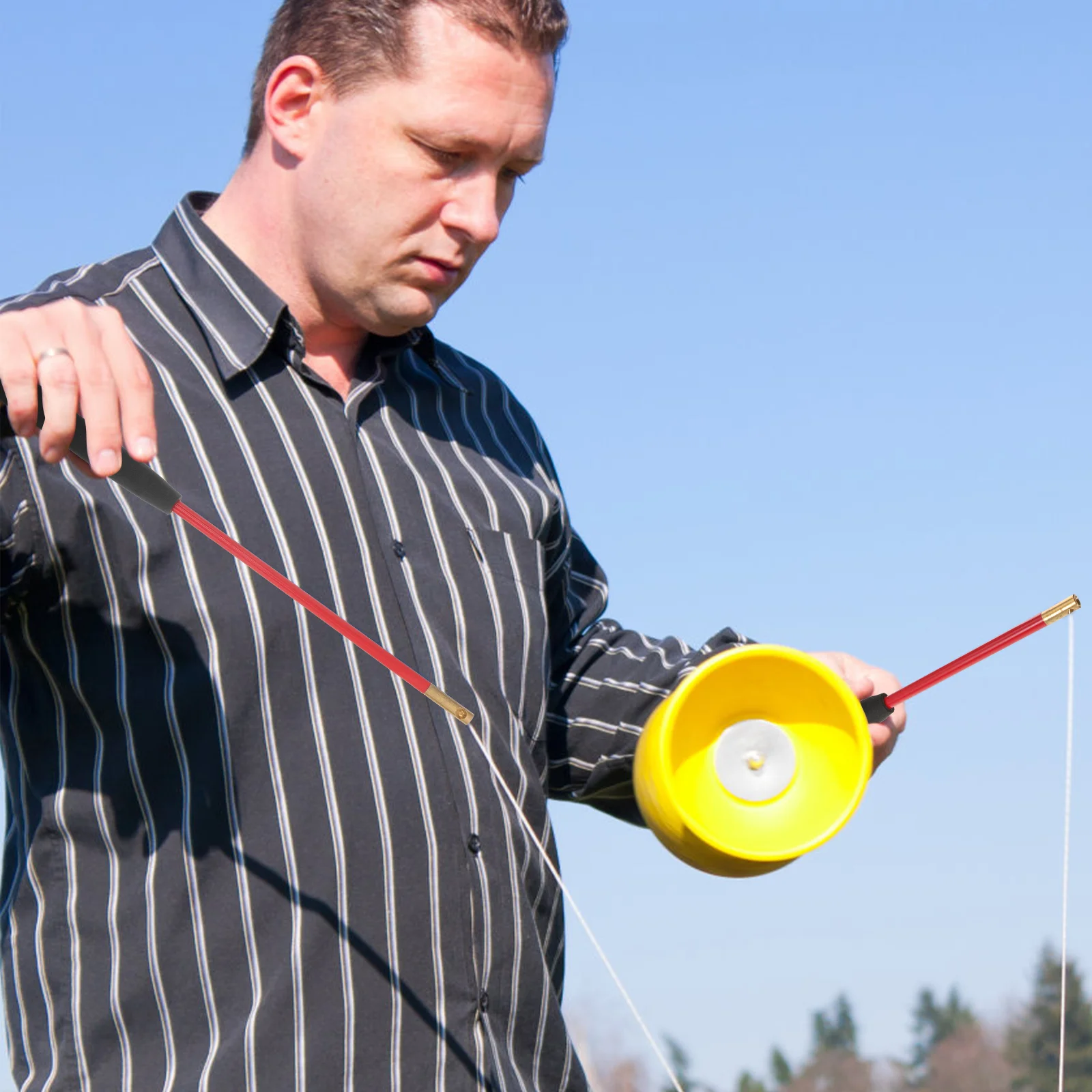 1 para pałeczek Diabolo pałeczki Diabolo chińskie pałeczki Diabolo żonglerka Diabolo Stick łożysko diabolo stick