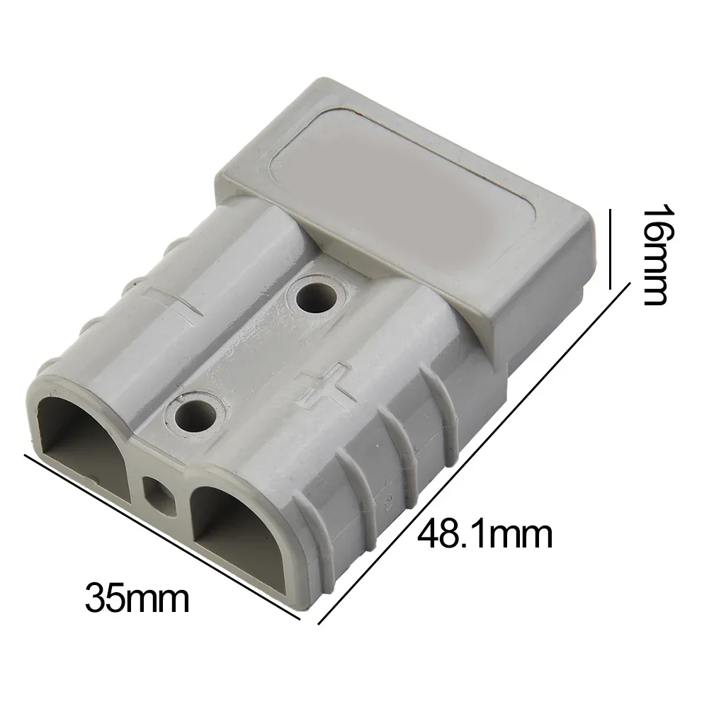 10Set Connector For Anderson Style Plug Connectors 50A 600V 6AWG 12-24V DC 2 Stitches Terminals Power Tool Wire Cable Connectors