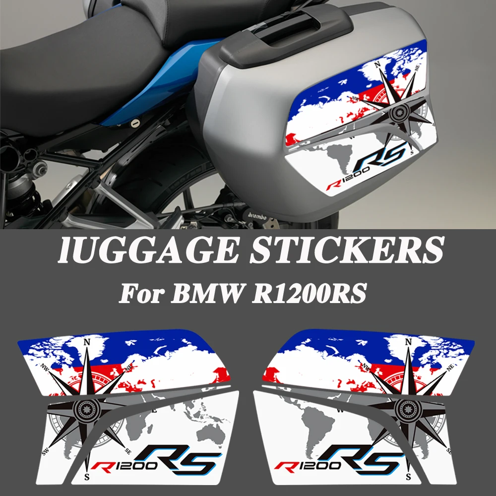 

For BMW R1200RS R 1200 RS Motorcycle Stickers Decals Emblem Logo Fairing Fender Tank Pad Protector Trunk Luggage Panniers Cases