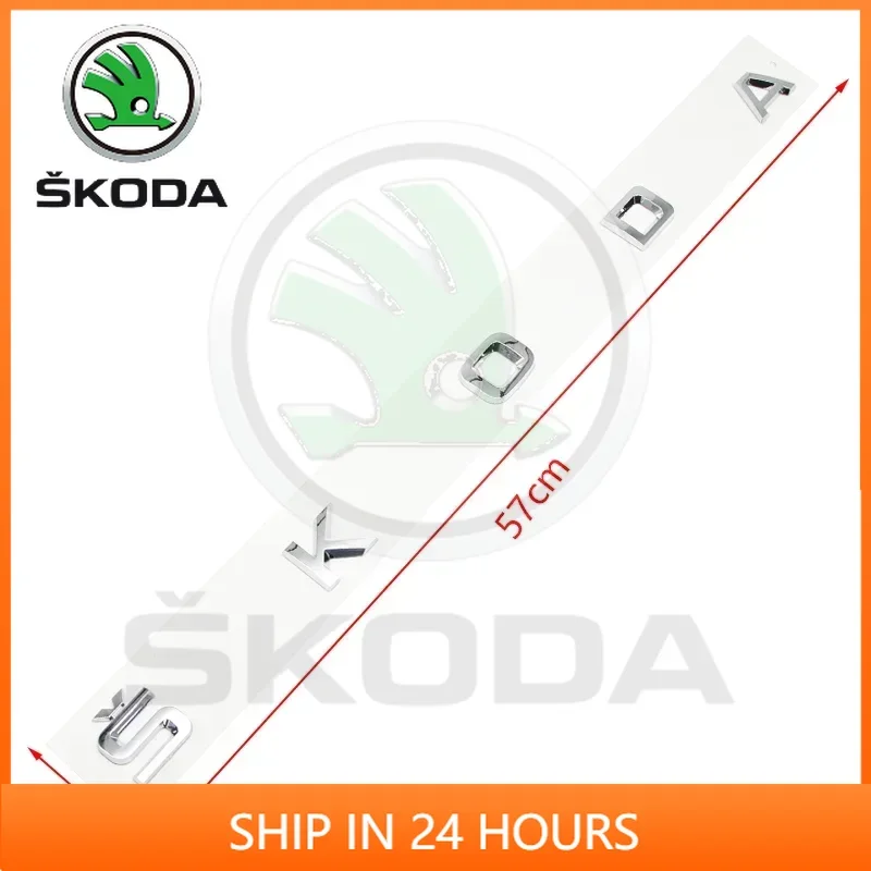 

Or Skoda Kodiaq Octavia Car Sticker 3D ABS Car Rear Emblem Trunk Badge Sticker For Skoda Octavia Kodiaq Karoq Superb Rapid Fabia