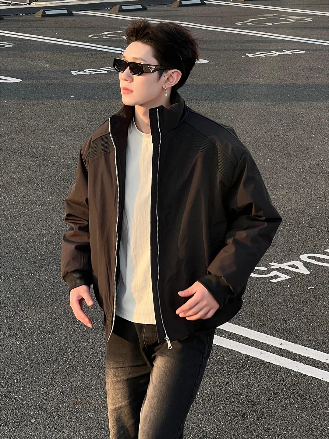 

Мужская утепленная зимняя куртка Bla Deconstructed с воротником-стойкой, в американском стиле, повседневная, теплая, с утепленными плечами