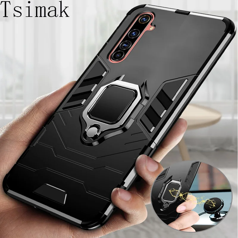 Armor Case For OPPO Find X3 Lite X2 Neo Realme 5 6 7 8 Pro X7 X50 C1 C2 C3 C11 C12 C13 C15 C17 C20 5i 6i 6s 7i Back Phone Cover