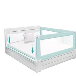 Baby Bed Hek Veiligheid Baby Box Bed Vangrail Voor Kinderen Baby 'S Kinderen Beddengoed Wieg Barrière Aluminium 5-Level Hefrails