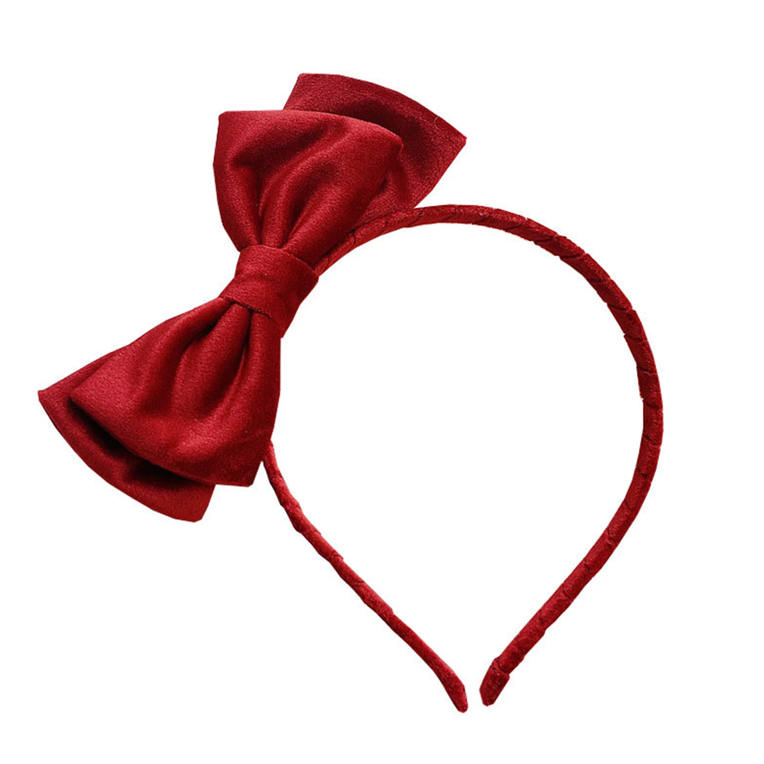 Süße Haar-Accessoires, Prinzessin-Haarband, niedliches rotes schwarzes Schleifen-Stirnband für Mädchen und Frauen, Kopfbedeckung, Retro-Fliegen, Haarband, Stirnbänder – Detail 7