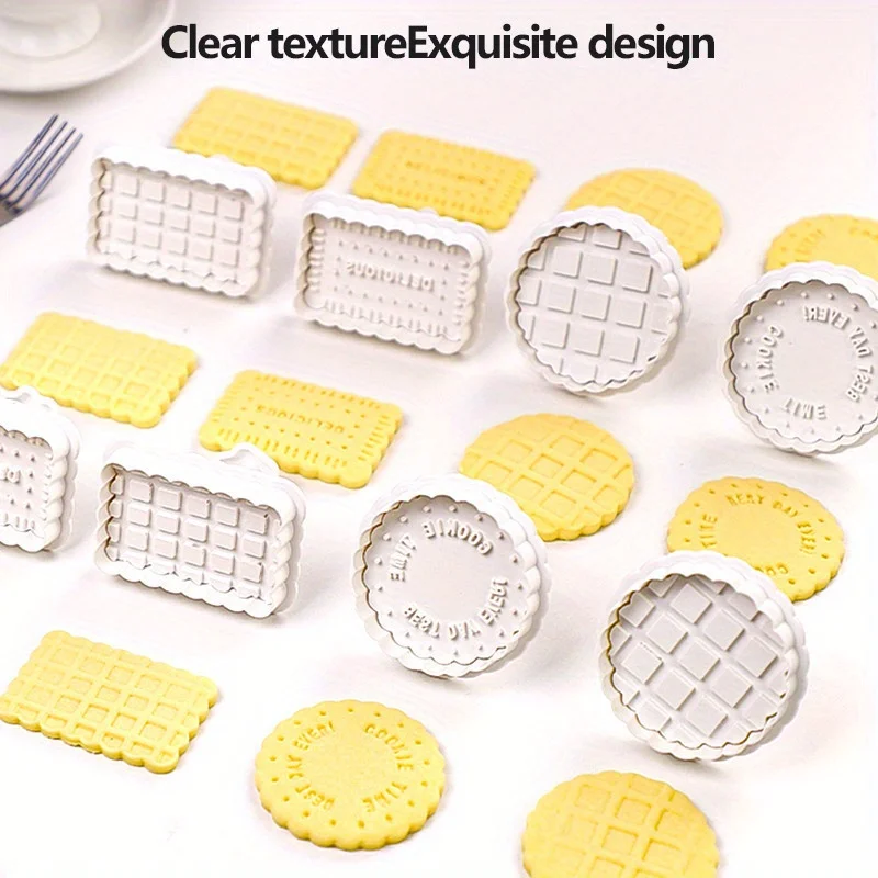 Waffle Cookie Cutters 3D Biscuit Cutter Funny Cartoon Cookie Stamps Embossed Fondant Baking Tool Sugar Craft Cute Cookie