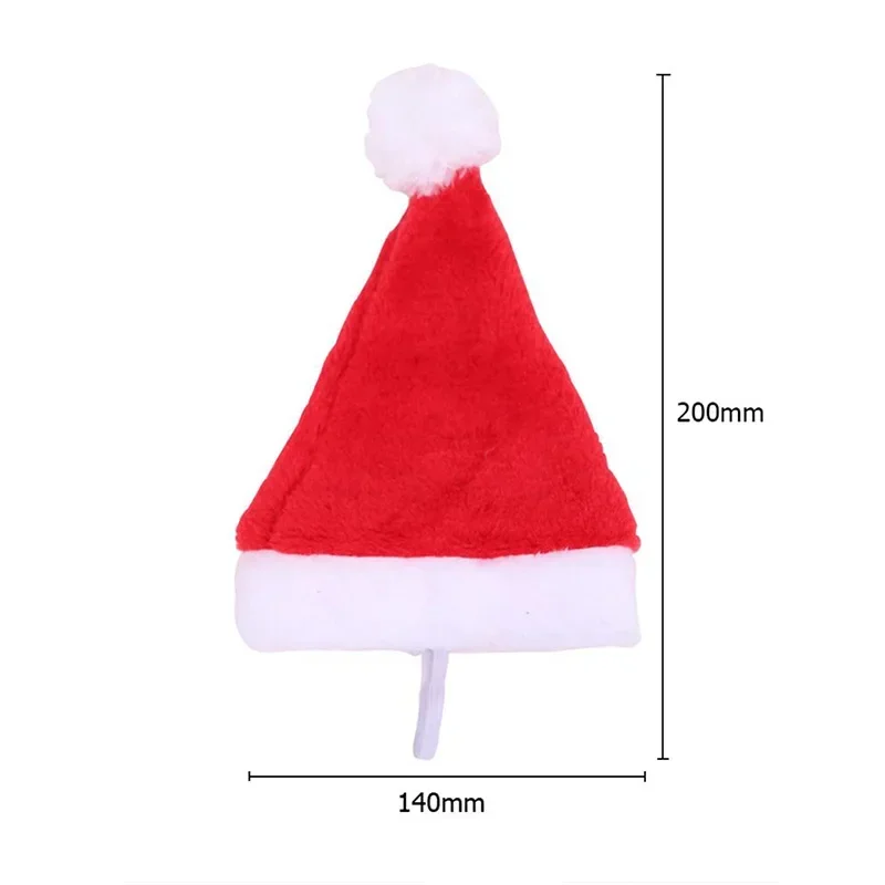 Christmas Hat Pet Small Winter Warm Plush Santa Hat for Dog Cat Merry Christmas Decorations Xmas New Year Noel Navidad Gift