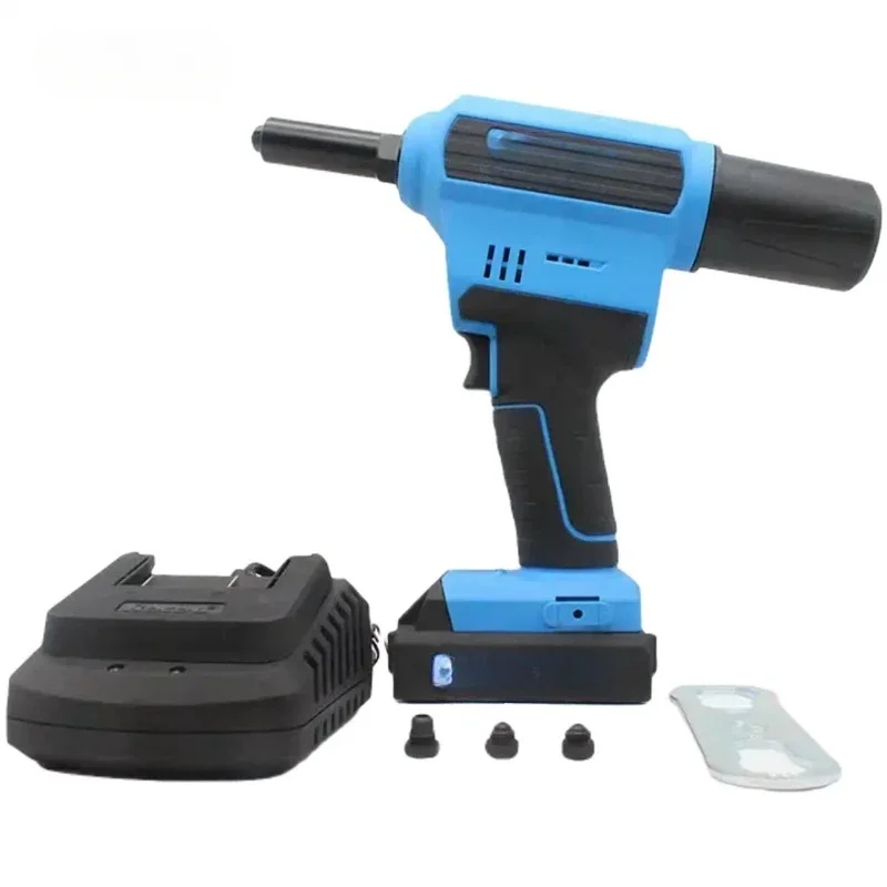 Electric Rivet Gun Cordless Riveter 18v Battery Rivet Gun 20v Li-Ion Battery Cordless Brushless Lithium Battery Rivter