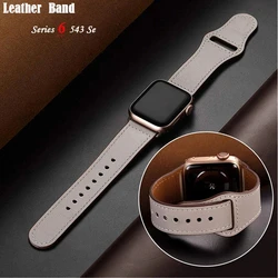 Leather strap For Apple watch band Ultra 2 49mm 44mm 40mm 38mm/42mm sport loop bracelet iWatch series 9 8 7 3 4 5 6 se 41mm/45mm