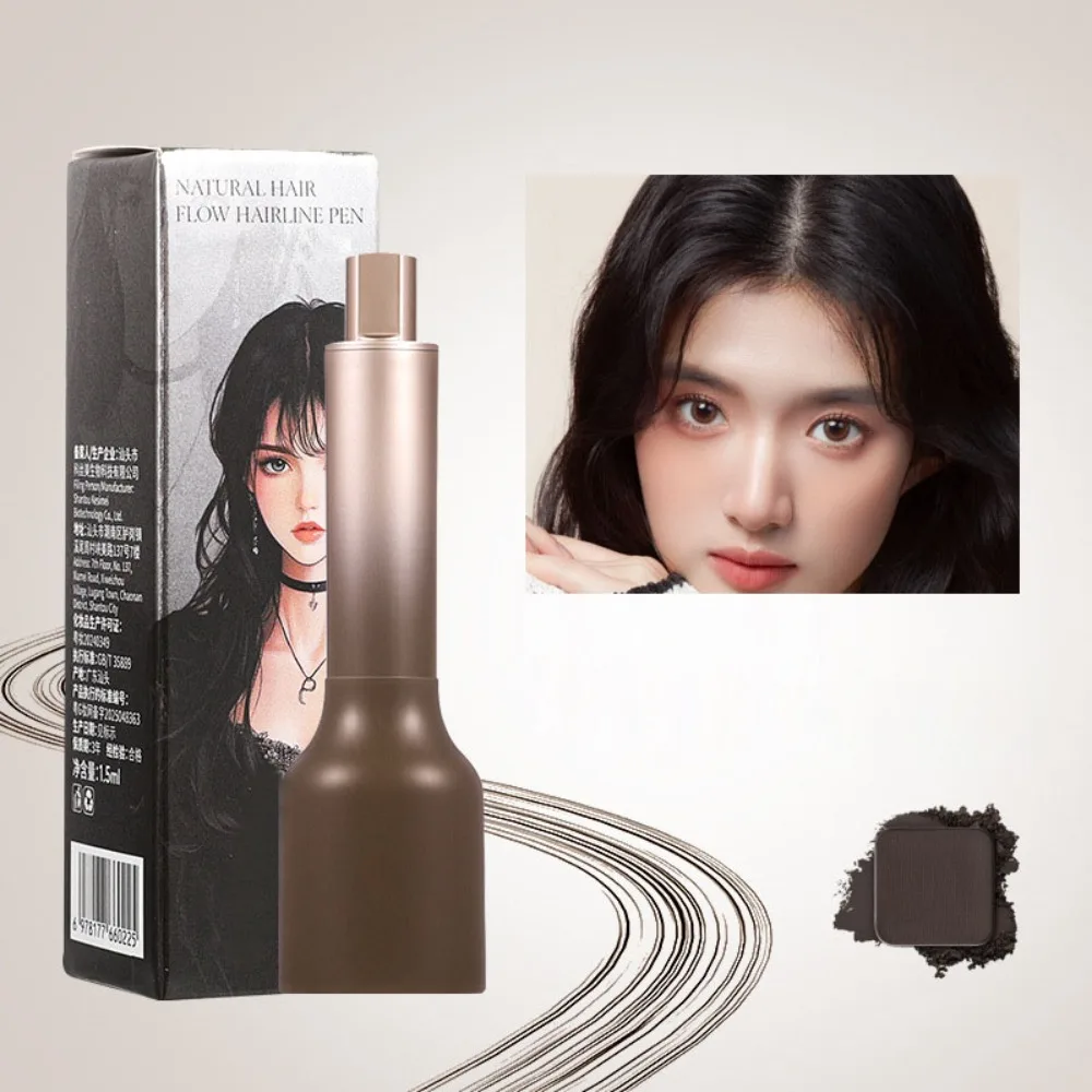 Waterproof Eyebrow Pencil Sweat-proof Angled Brush Eyebrow Tint Hair-Like Strokes Multifunctional Usage Hair Fluffy Powder