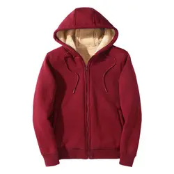2024 New Fashionable Plush Thickened Autumn/Winter Hoodie Men's Cardigan Sweatshirt Men's Top Zipper Sweatshirt Men's Outerwear