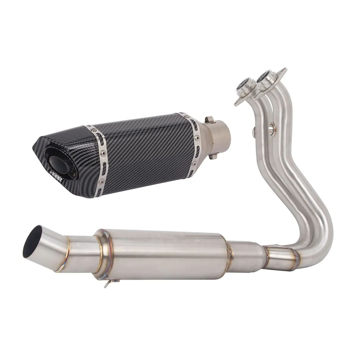 Slip On For QJMOTOR SRK450 SRK450RC 2024-2026 Motorcycle Exhaust Front Link Pipe Escape System SRK450 Exhaust With DB Killer